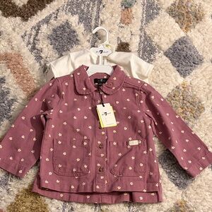 7 for All Mankind Denim 3 Piece Skirt Set